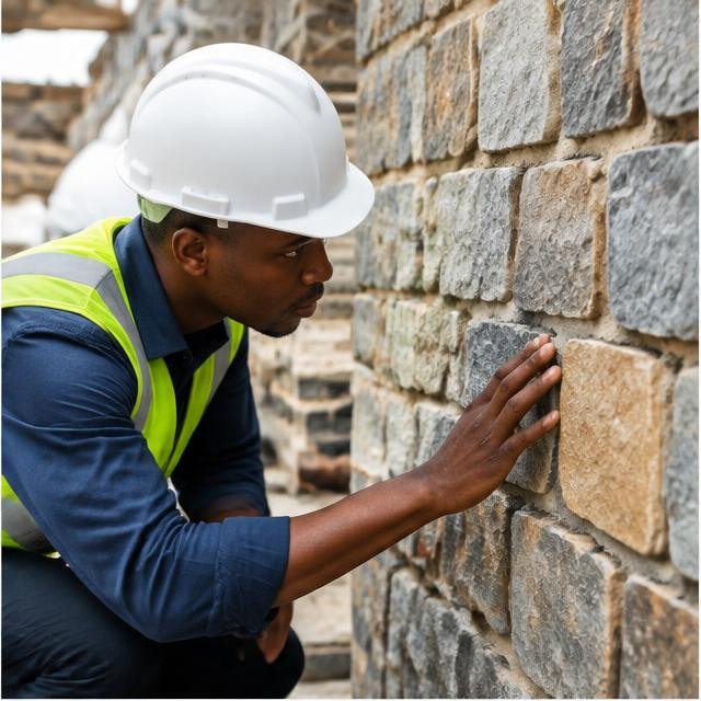 Architects on a construction site in Kigali