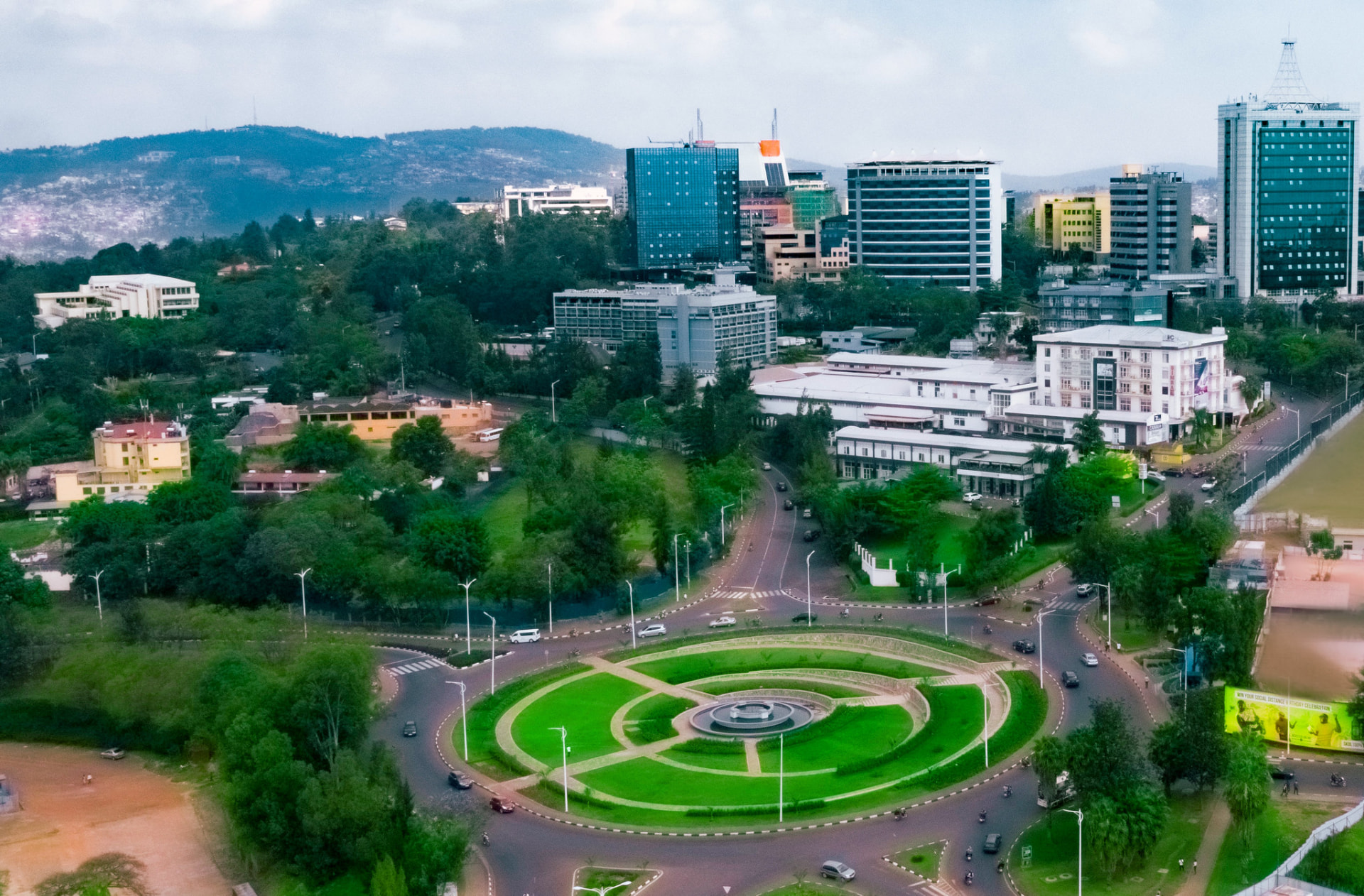 Kigali city centre, where the RIA secretariat is based